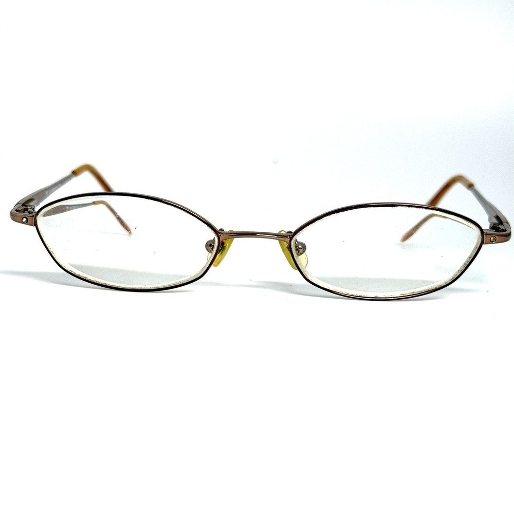 Liz Claiborne L281 TE3 Bronze Oval Metal Eyeglasses Frames 50-18-130
